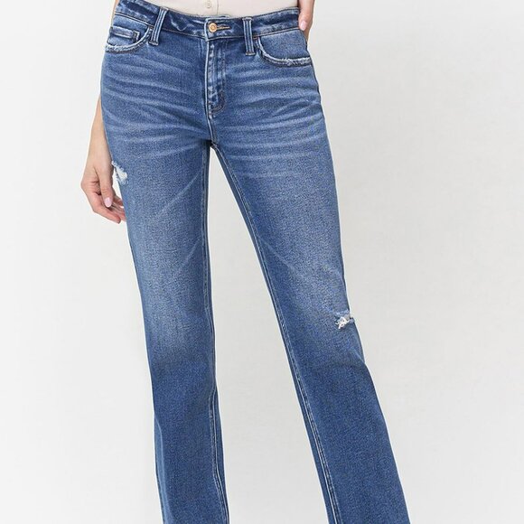 NWT Flying Monkey Mid Rise Regular Straight Jeans - Picture 1 of 11